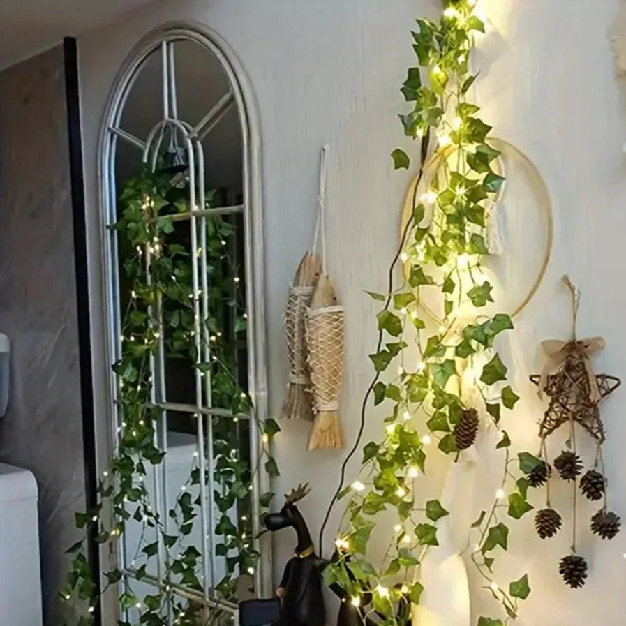 Hiedra Solar con luces LED