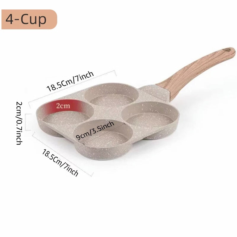 Sartén Antiadherente 4 Espacios Multiuso.