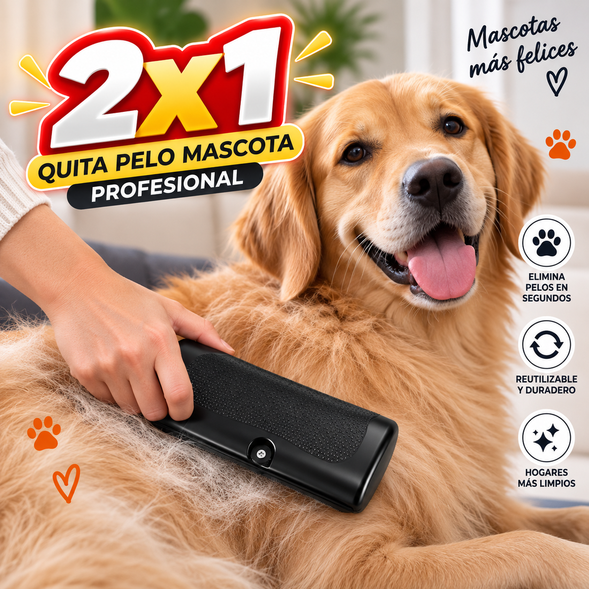 "FurOff" Quita Pelos Mascota Profesional