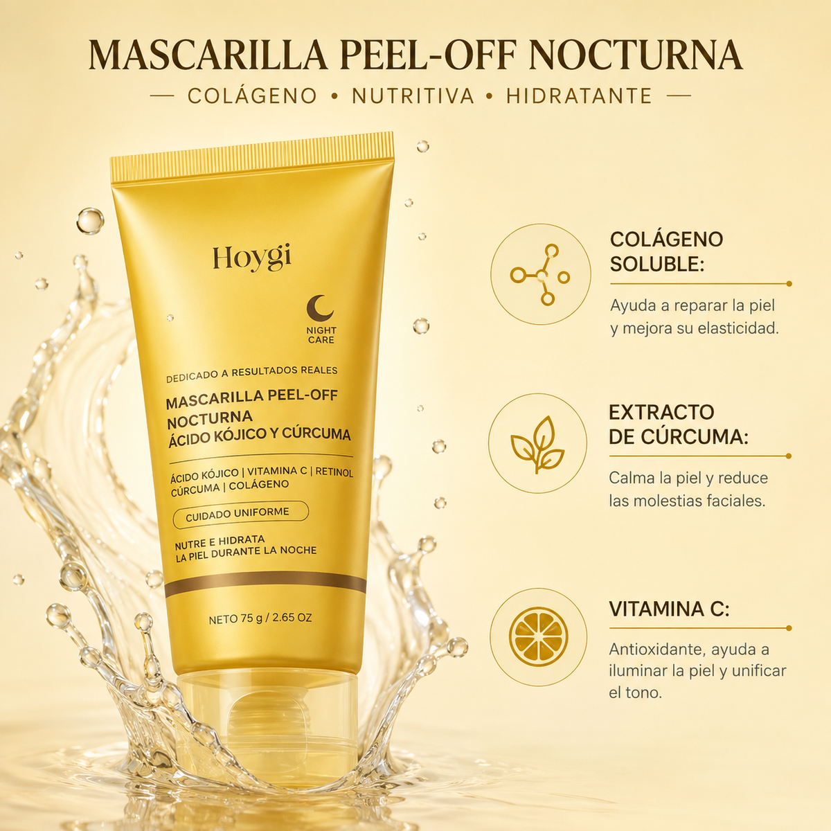 HOYGI ™ Mascarilla Nocturna Iluminadora