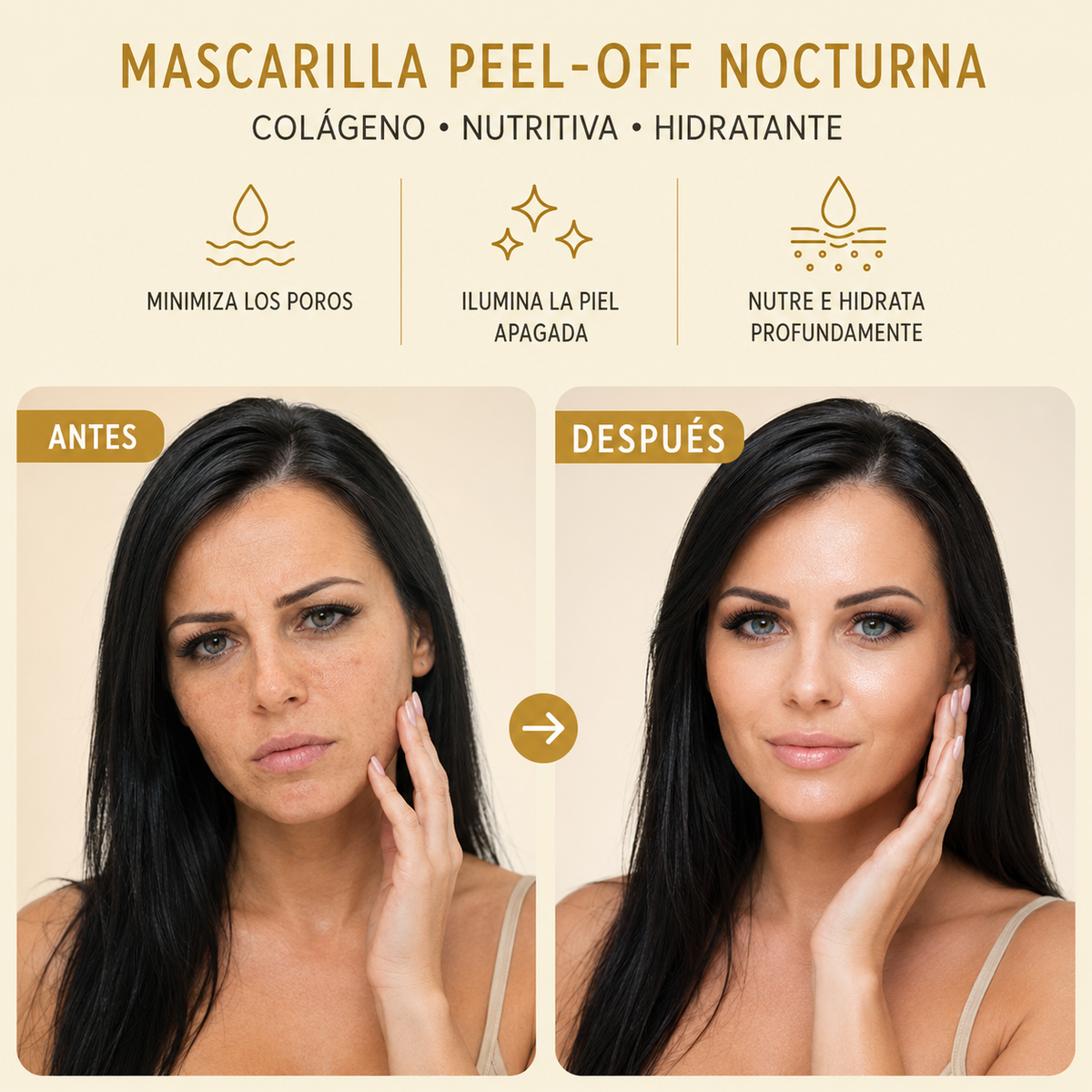 HOYGI ™ Mascarilla Nocturna Iluminadora
