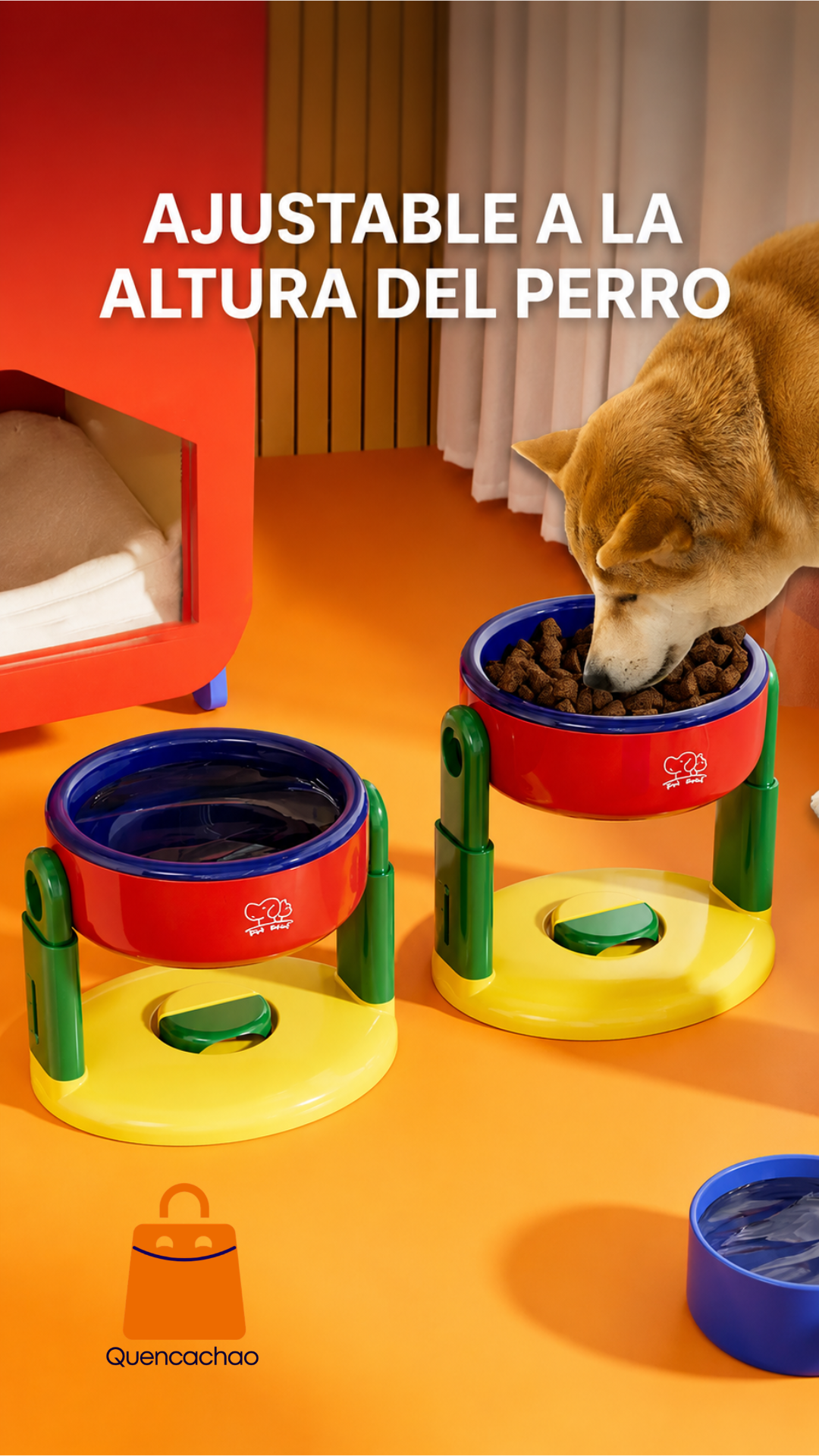 Comedero Elevado Ajustable para Perros | Comodidad y Bienestar en cada Comida