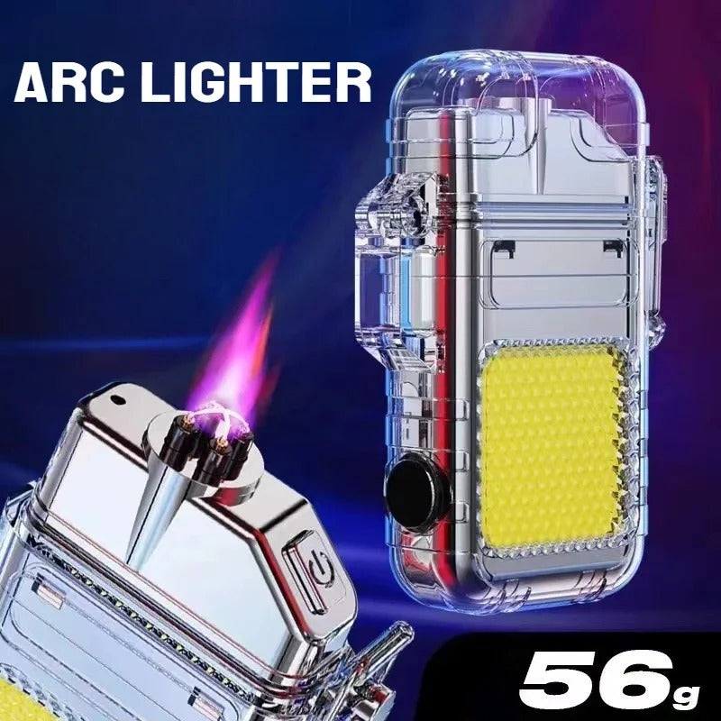 Mini Linterna LED Recargable + Encendedor Eléctrico