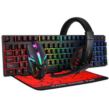 Kit Gamer Completo (Teclado, Mause, Mause Pad, Auriculares)