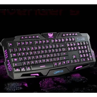 Teclado Gamer con Cable Retroiluminado