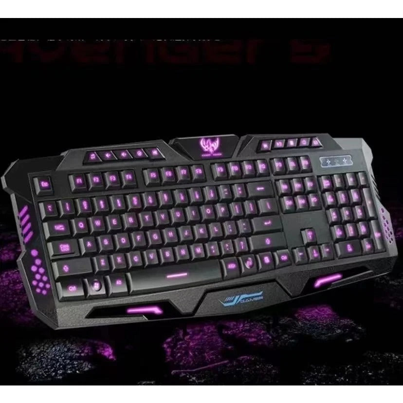 Teclado Gamer con Cable Retroiluminado