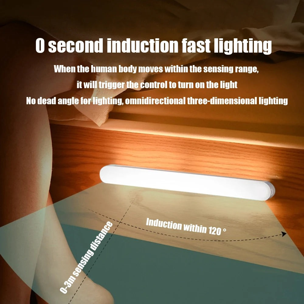 Barra de Luz LED Recargable con Sensor de Movimiento – Iluminación Inteligente y sin Complicaciones