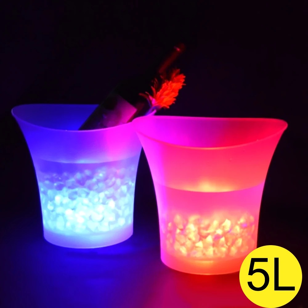 Cubeta de Hielo LED con Parlante Bluetooth – ¡La Estrella de tus Fiestas!