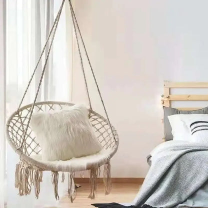 Silla Hamaca de Macramé – Tu Rincón de Relajación Perfecto