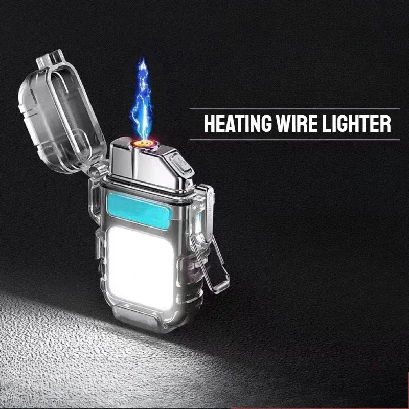 Mini Linterna LED Recargable + Encendedor Eléctrico