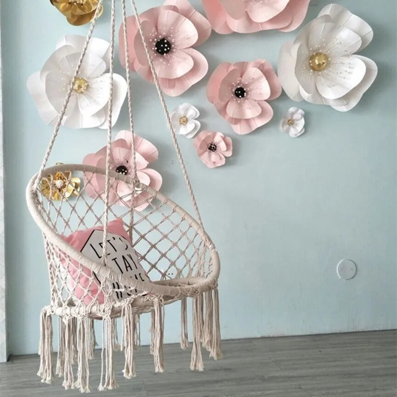 Silla Hamaca de Macramé – Tu Rincón de Relajación Perfecto