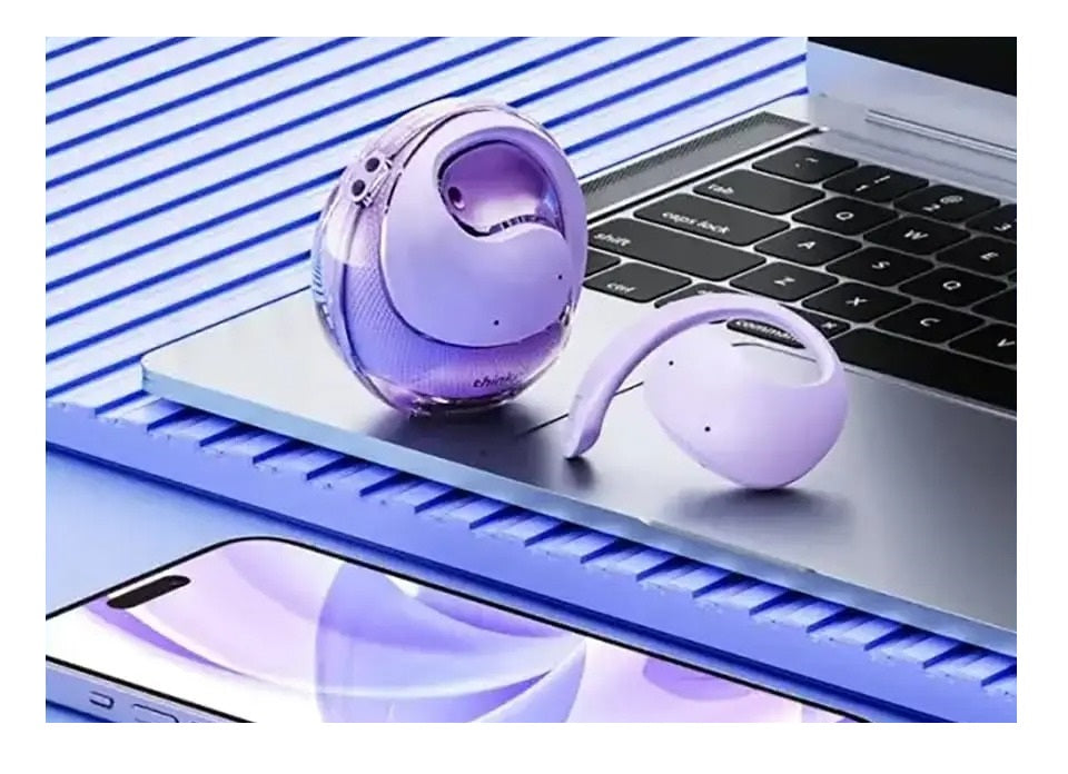 Audífonos futuristas inalámbrico Esfera Purpura.