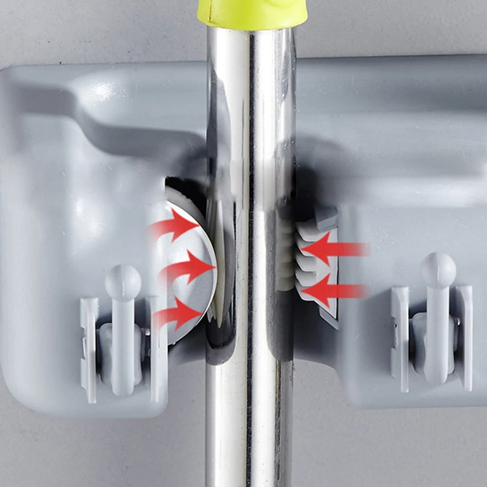 Organizador de escobas con ganchos