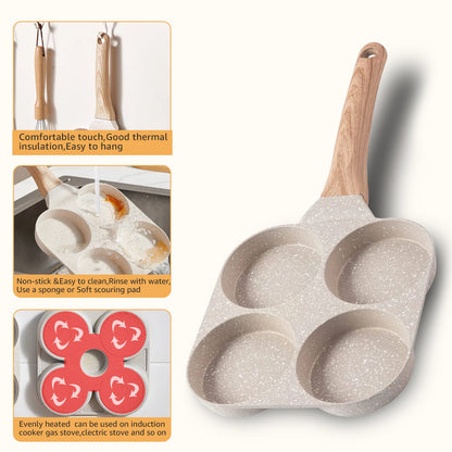 Sartén Antiadherente 4 Espacios Multiuso.