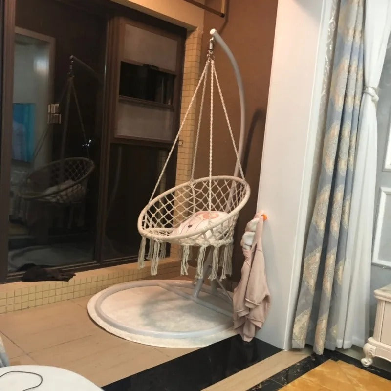 Silla Hamaca de Macramé – Tu Rincón de Relajación Perfecto