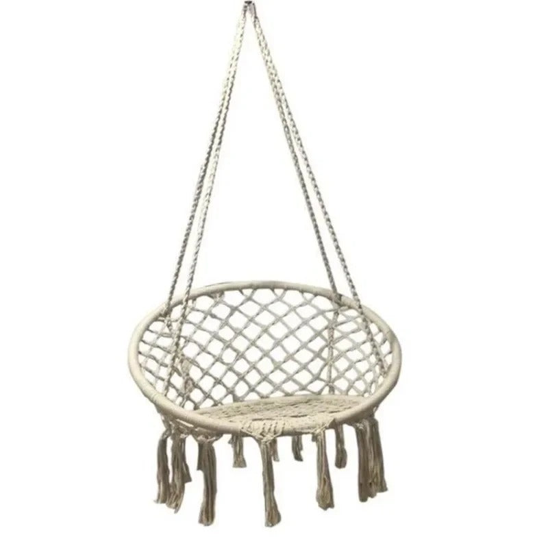 Silla Hamaca de Macramé – Tu Rincón de Relajación Perfecto