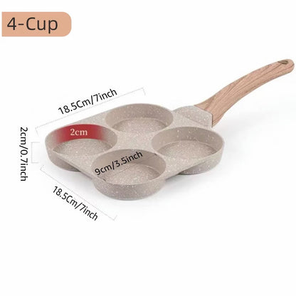 Sartén Antiadherente 4 Espacios Multiuso.