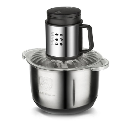 Picadora de carne eléctrica doméstica de acero inoxidable 304 de alta calidad.