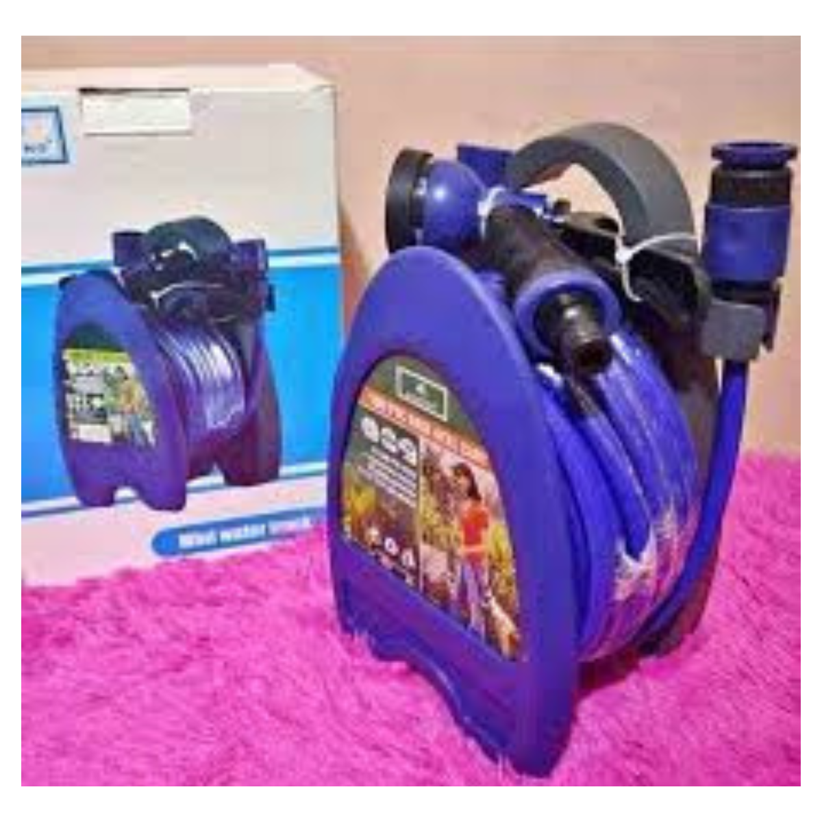 Manguera de Riego con Base de Jardín