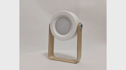 Lampara plegable como acordión.