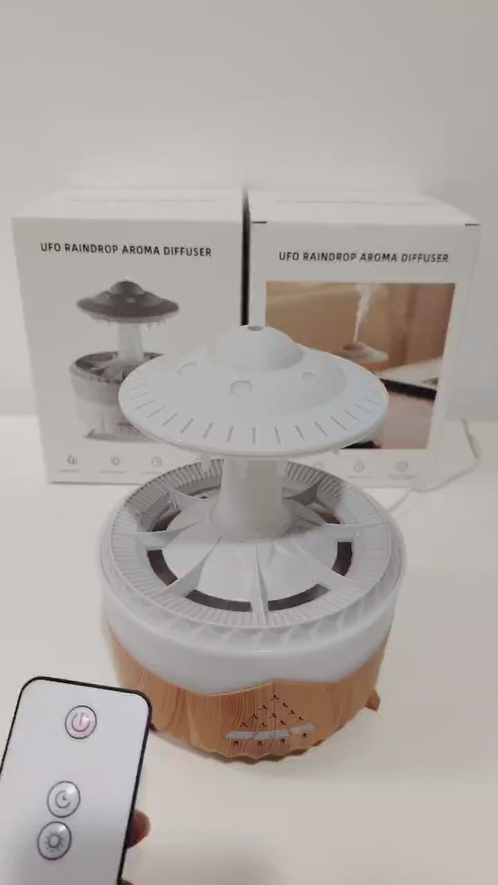 Cargar video: Humidificación y Aromaterapia. Difusor de Aromas Forma Hongo.